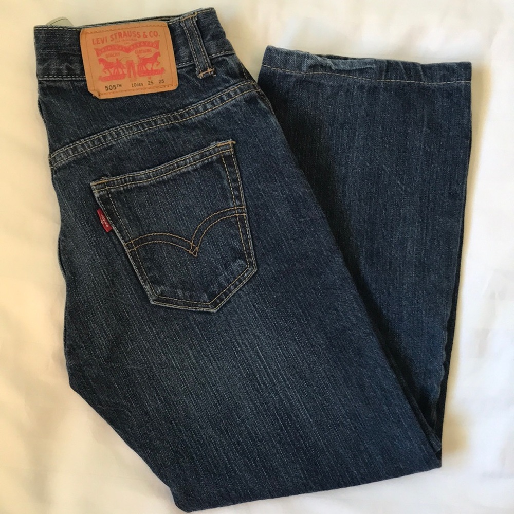 COPY - Levi’s big kids 505 straight cut jeans 25w 25l unisex EUC